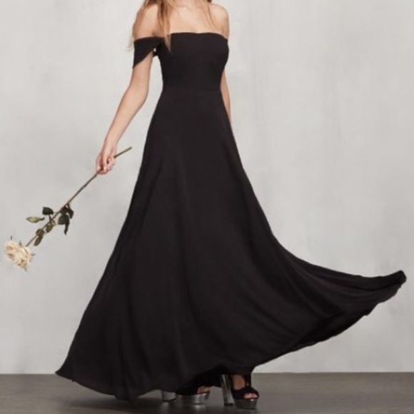 REFORMATION ISADORA NWT OFF THE SHOULDER DRESS - Picture 4 of 15